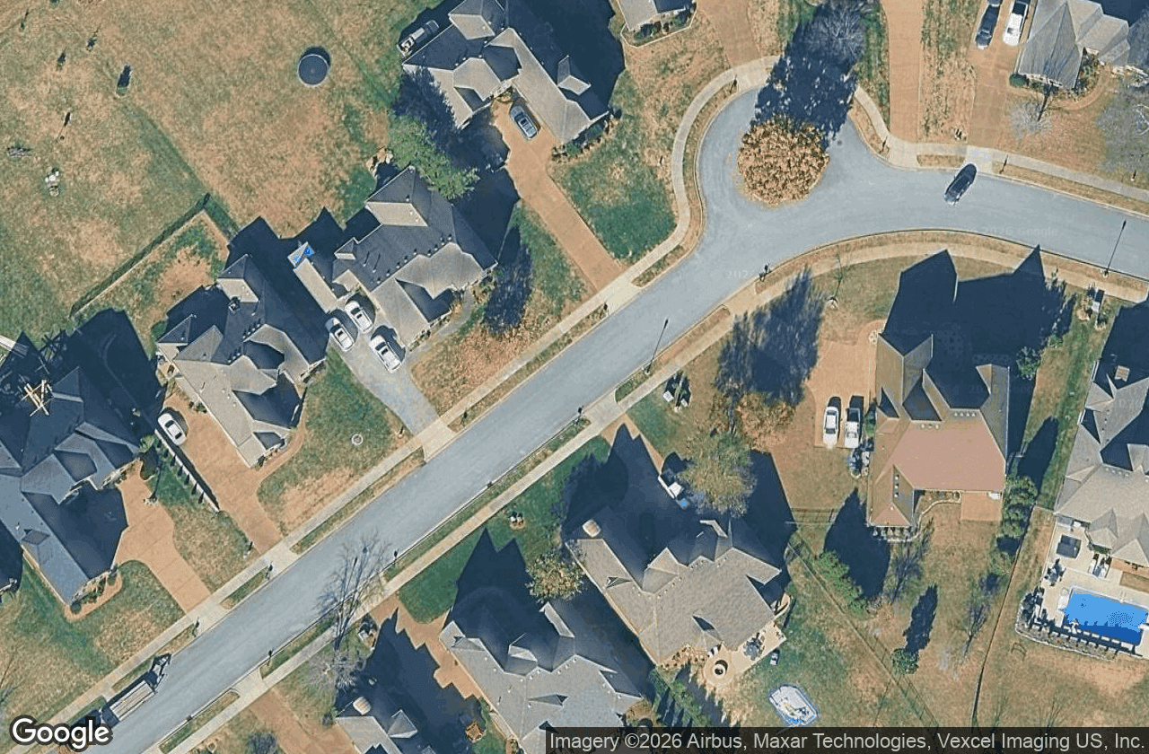 Bluegrass Downs homes from above.