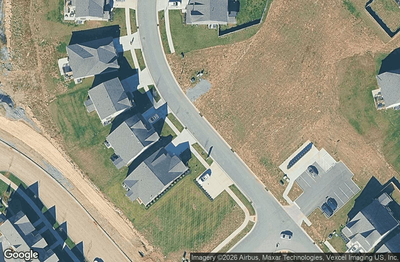 New homes and streets from above