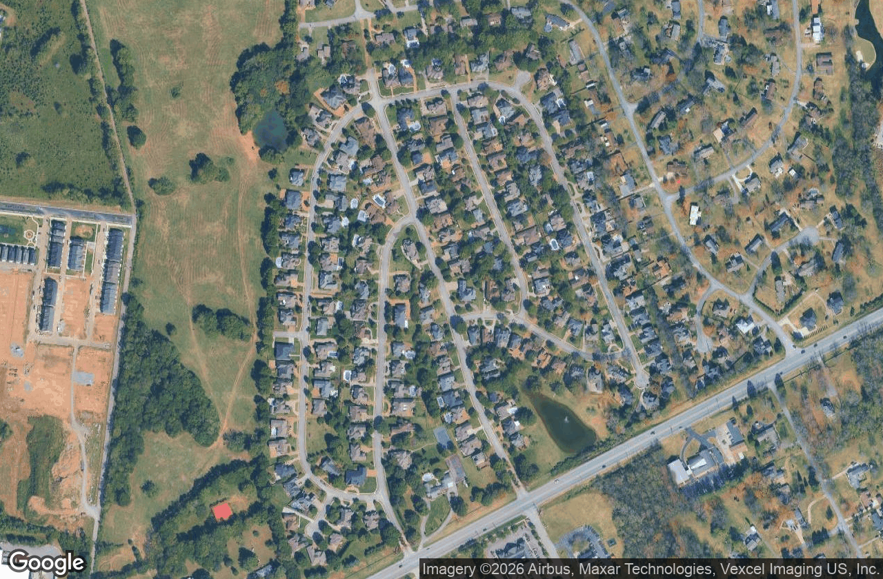 Aerial view of Blue Ridge, Hendersonville