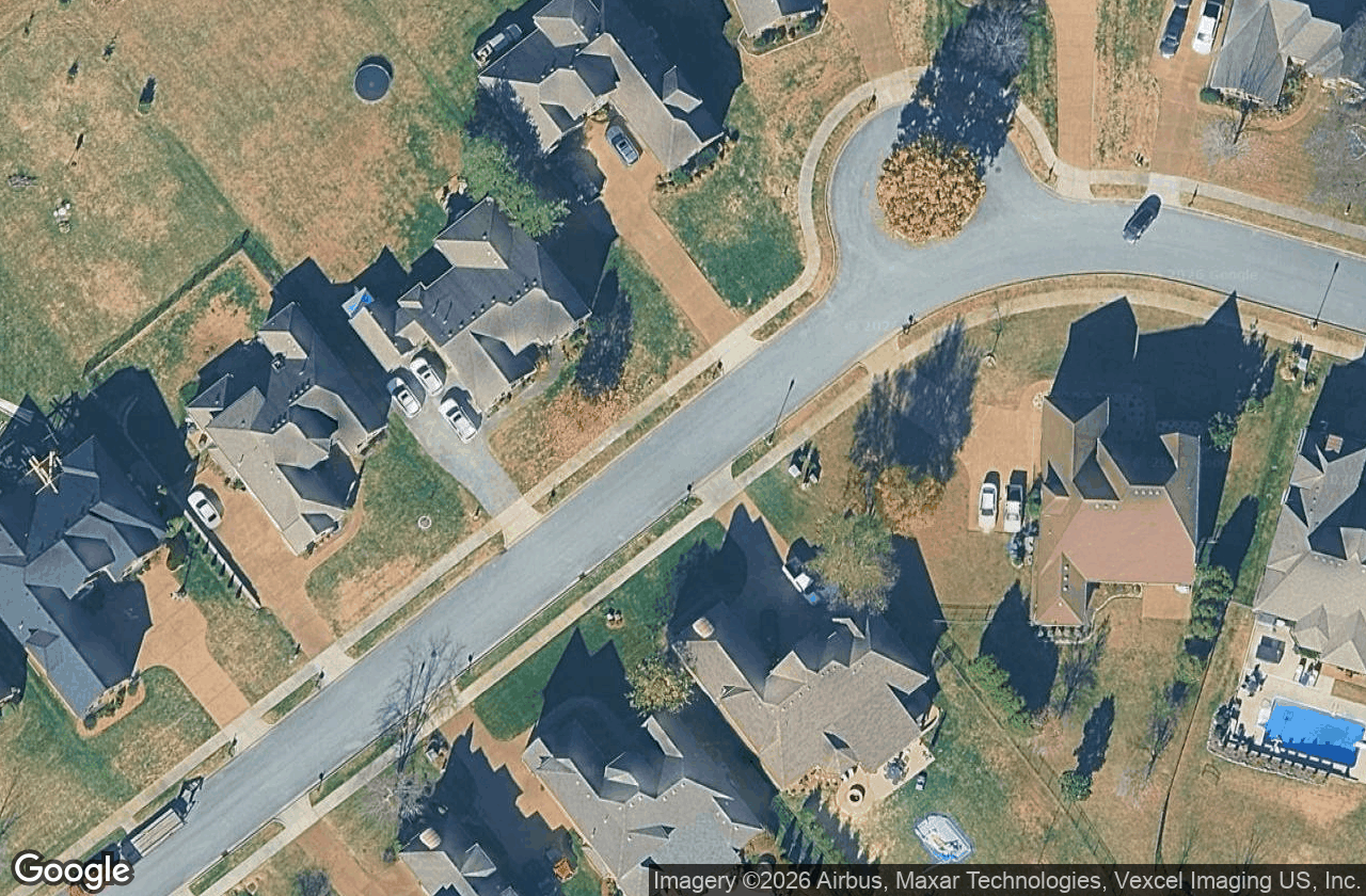 Bluegrass Downs homes from above.