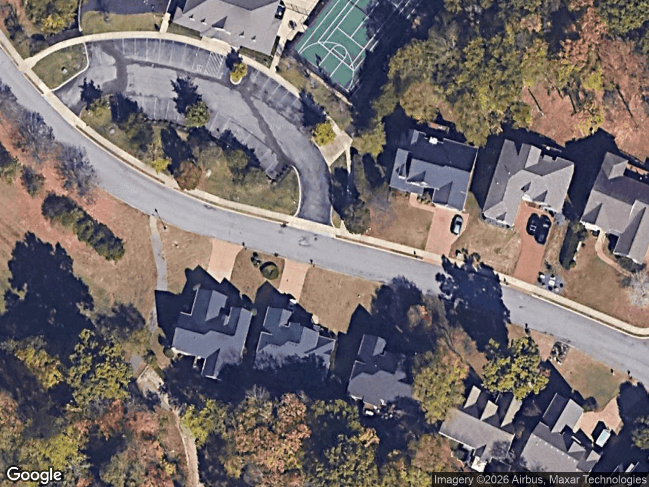 An amenity center at Mansker Farms — clubhouse and sport courts