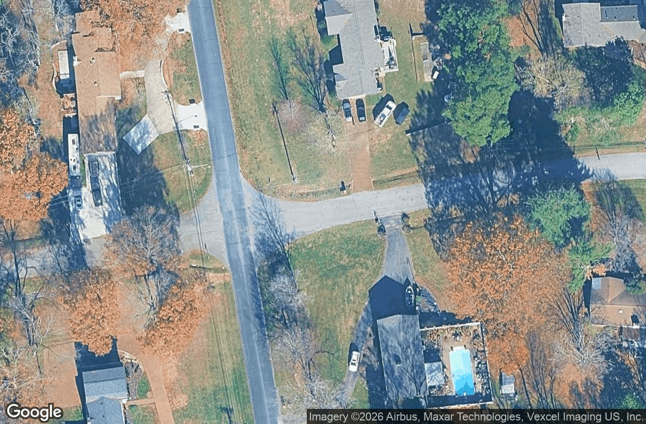 Established, wooded lots from above.